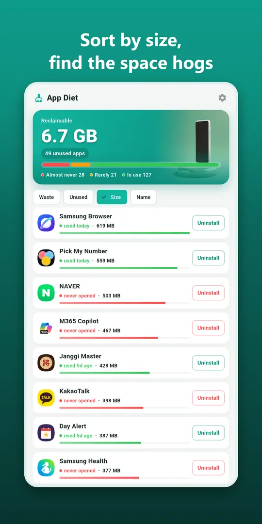 App Diet Screenshots 2