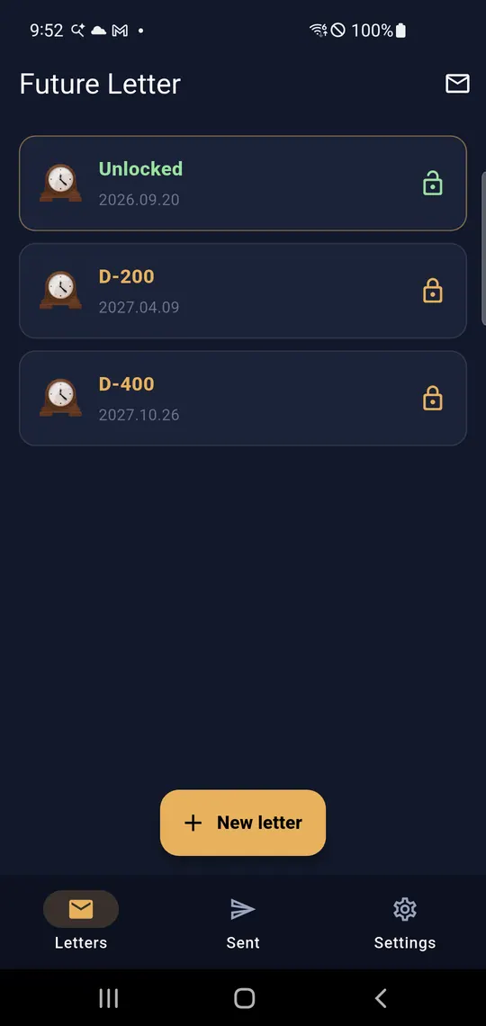 Future Letter Screenshots 1