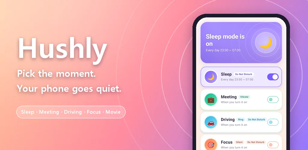 Hushly - Sound Mode Scheduler
