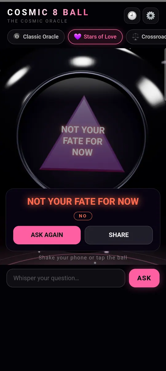 Cosmic 8 Ball Screenshots 3