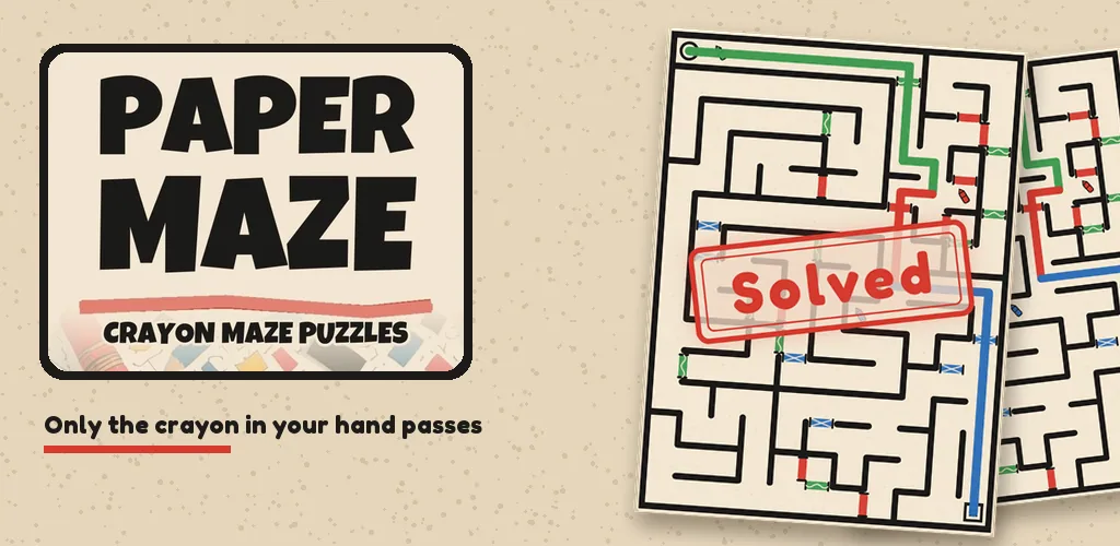 Paper Maze: Crayon Puzzles