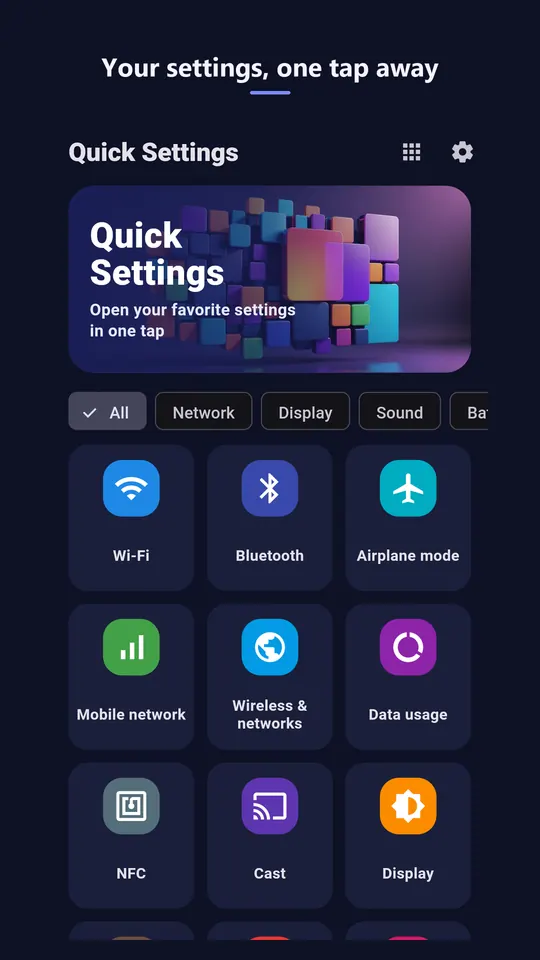 Quick Settings Screenshots 1