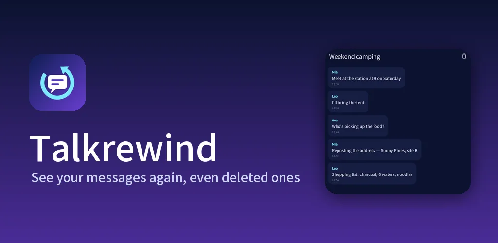 Talkrewind - Deleted Messages