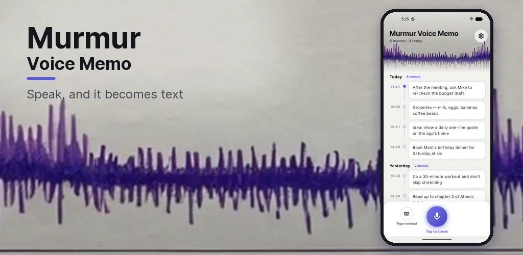 Murmur - Voice Memo Recorder