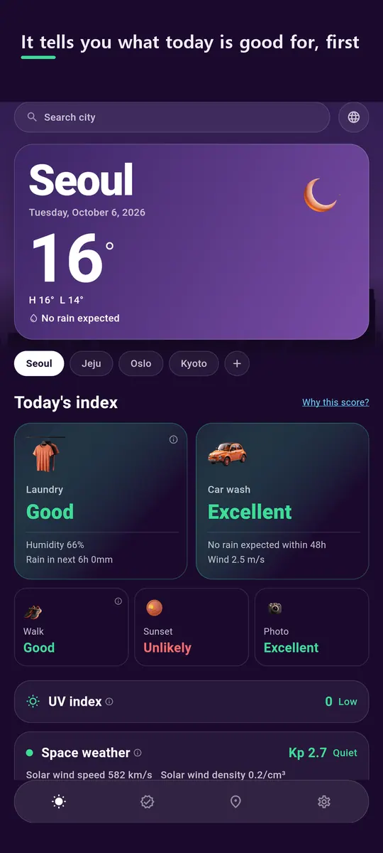 WeatherScore Screenshots 1