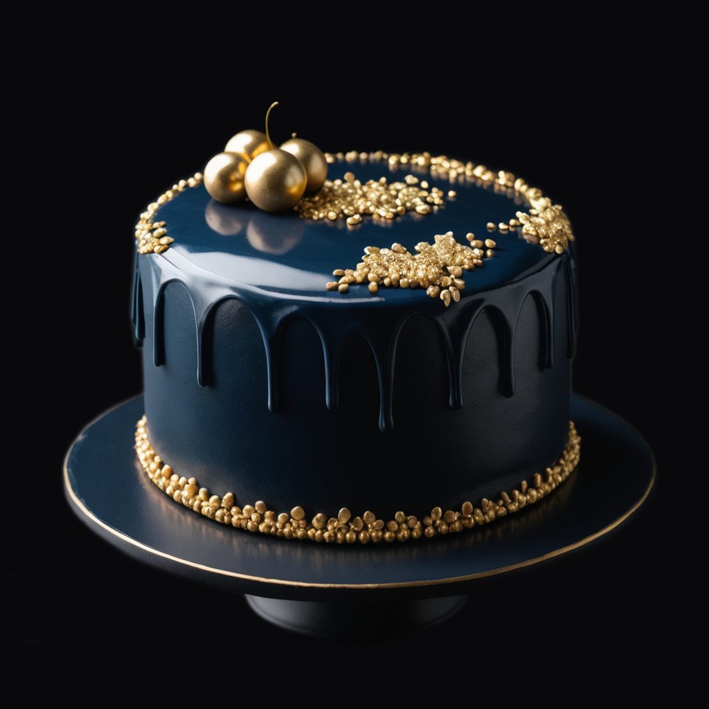 Bolo de aniversário virtual com velas acesas